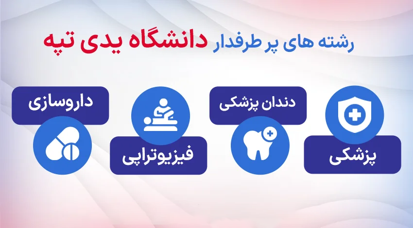 رشته های پرطرفدار دانشگاه یدی تپه