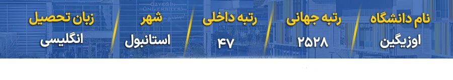 رنکینگ دانشگاه اوزیگین