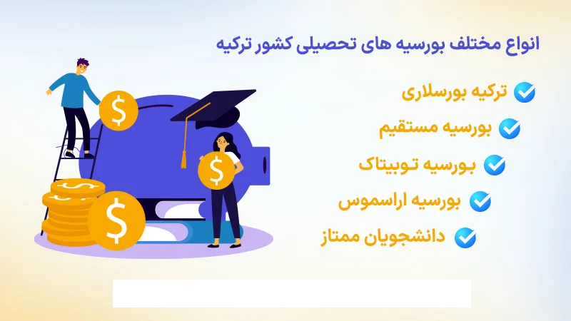 انواع بورسیه تحصیلی ترکیه