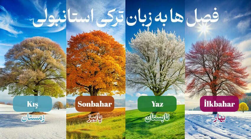 فصل ها به زبان ترکی استانبولی